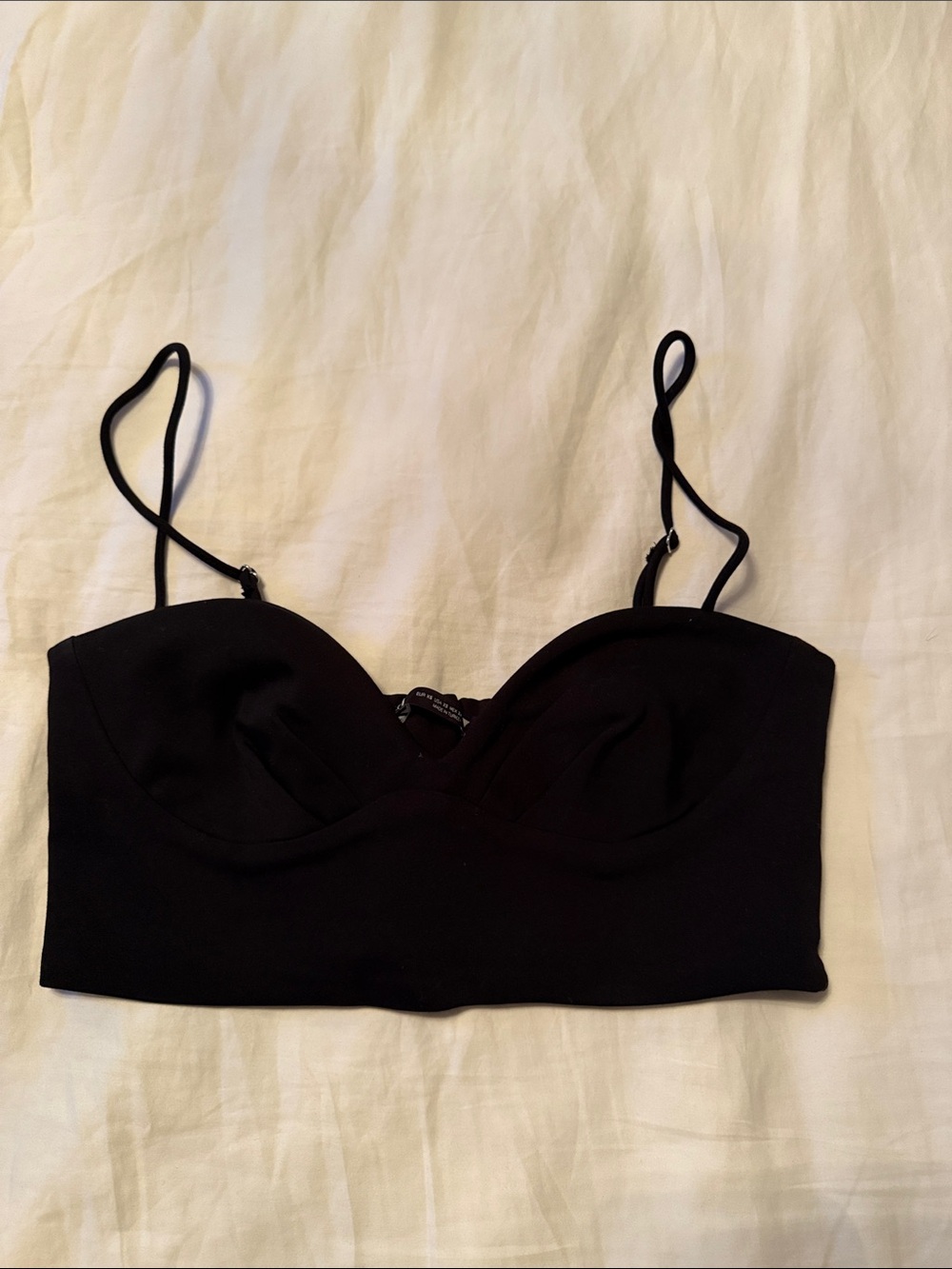 Black Longline Bustier Bralette